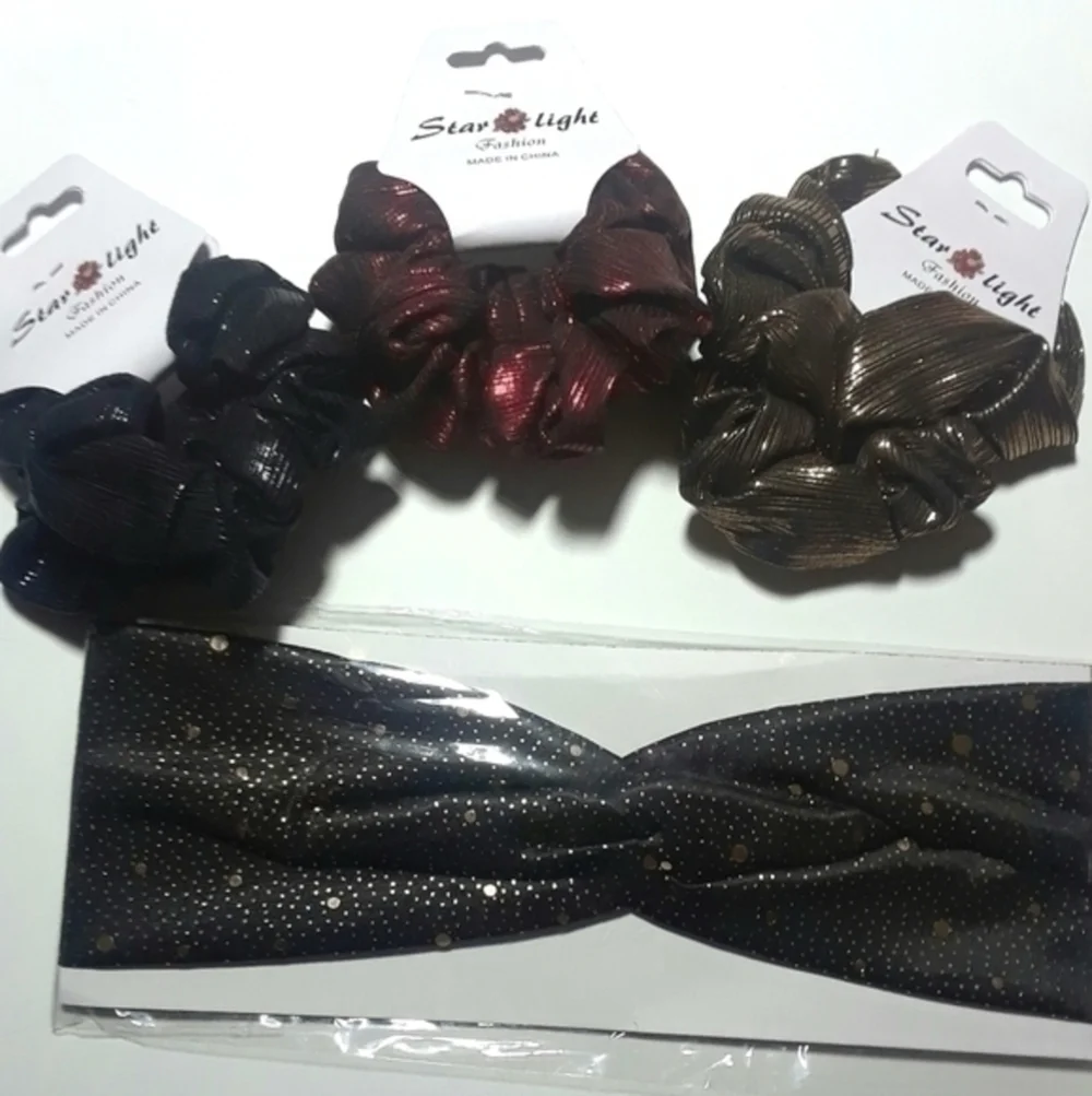 Metallic Hair Accessories Bundle